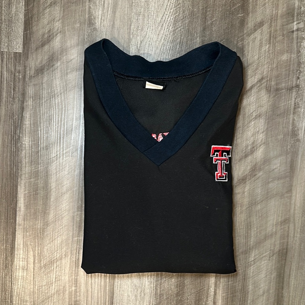 Texas Tech Red Raiders Datrek Vintage V-Neck Golf Pullover - Large
